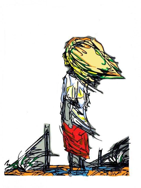 563x750 Lonely Girl Painting