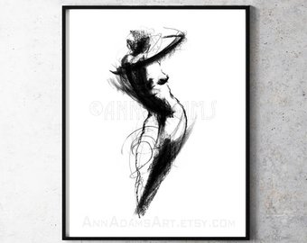 340x270 Minimalist Drawing Etsy