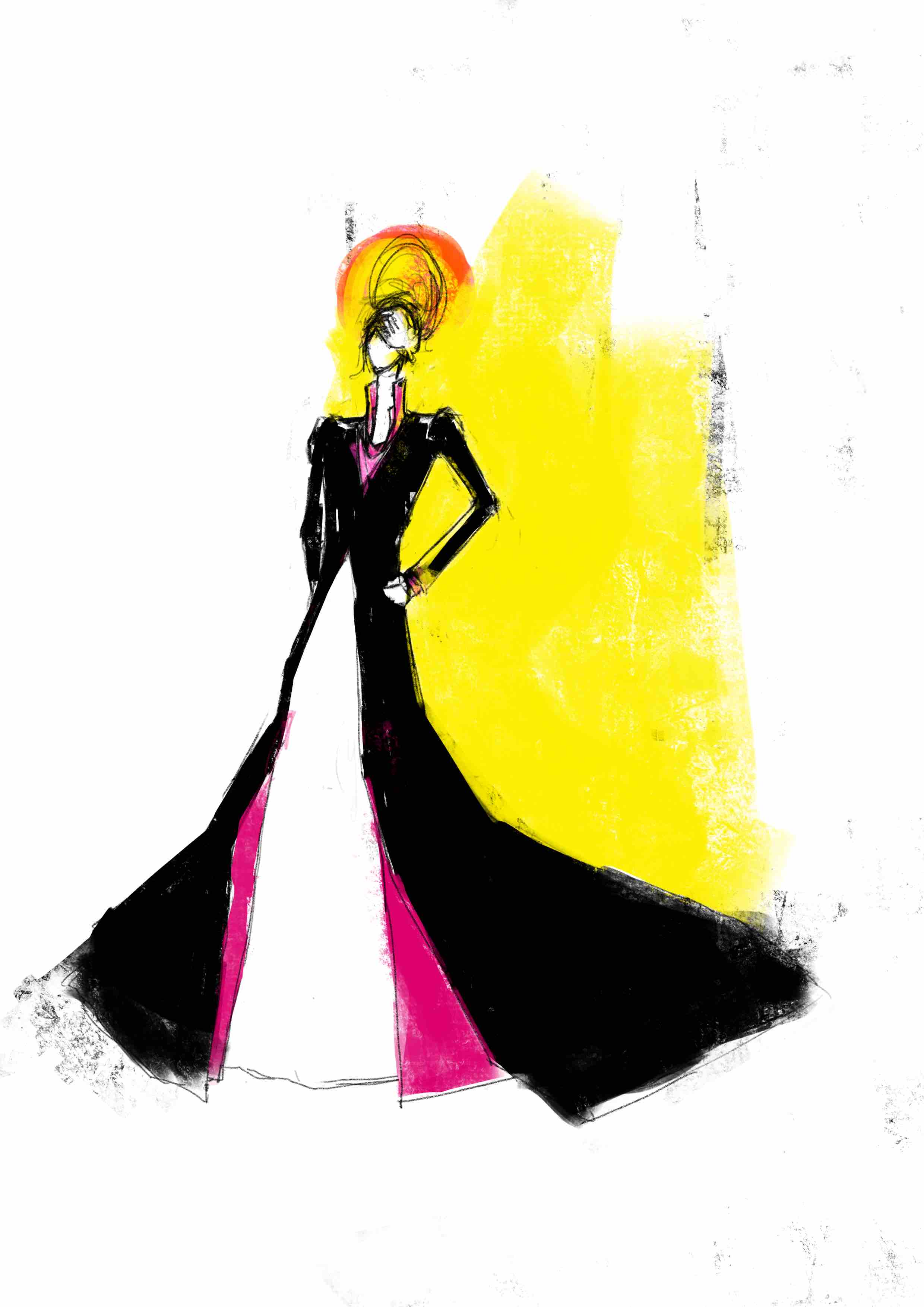 2480x3508 It's A Long Dress Yellow