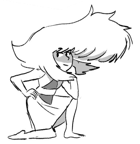 561x574 Peridot Drawing Long Hair For Free Download