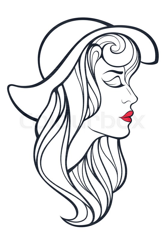 560x800 Vector Fashion Portrait Isolated On Stock Vector Colourbox