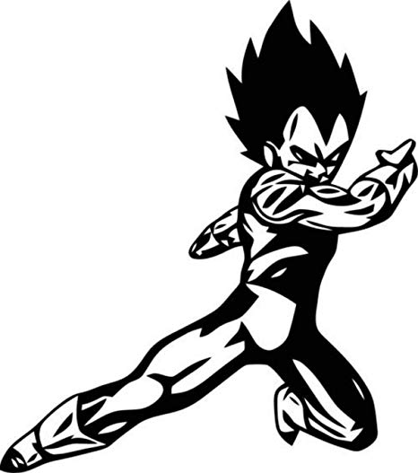 466x527 Dragon Ball Z Wall Decal Goku Decor Anime Wall Decal