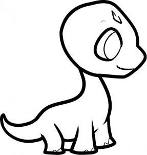 287x302 how to draw how to draw a brachiosaurus for kids