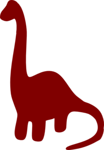 207x297 Long Necked Dinosaur Silhouette Clip Art Silhouettes Dinosaur