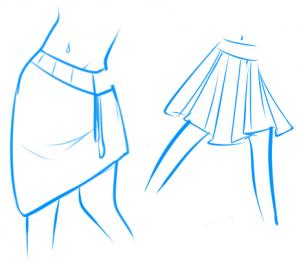 302x263 How To Draw A Skirt, Skirts, Step