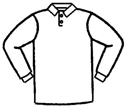 414x354 Unisex Banded Sleeve Knit Shirt