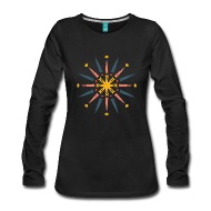 190x190 Mandala Gift Drawing Colorful India Women's Premium Longsleeve