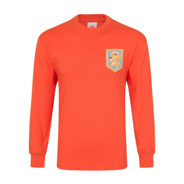 640x640 Score Draw Holland Long Sleeve Mens Football Shirt Orange