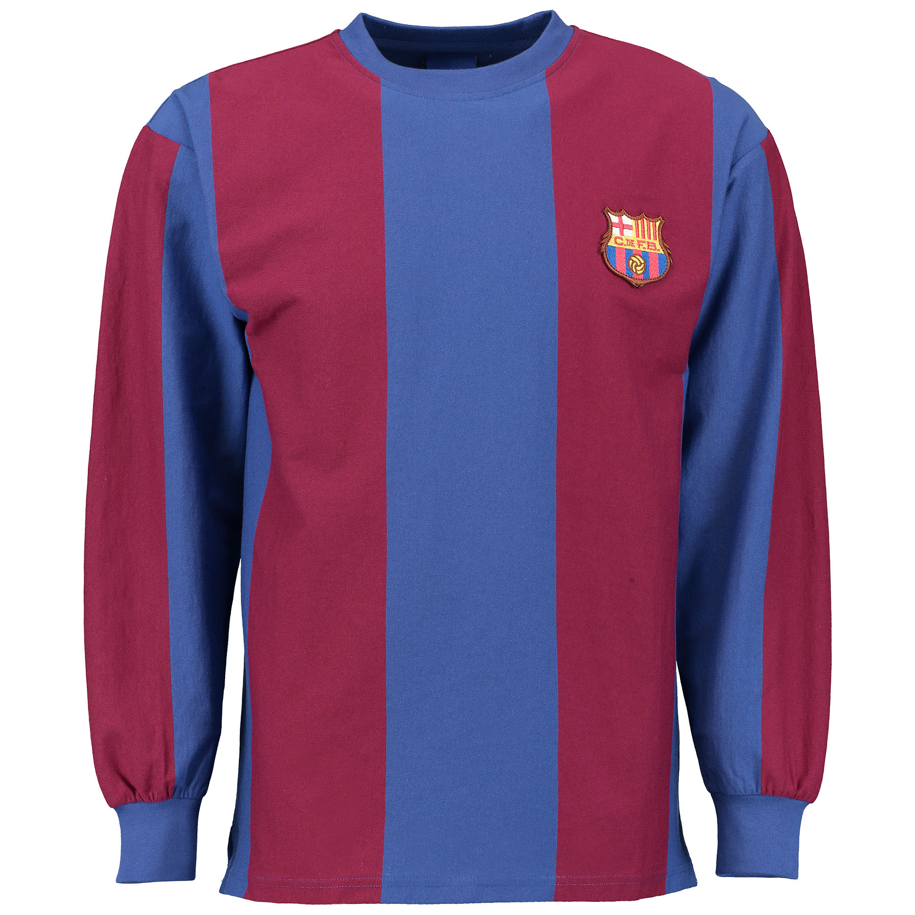 1800x1800 Score Draw Retro Mens Football Barcelona Long Sleeved Shirt