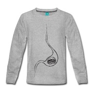 190x190 Burgers In The Stomach Stylized Drawing Kids' Premium Longsleeve
