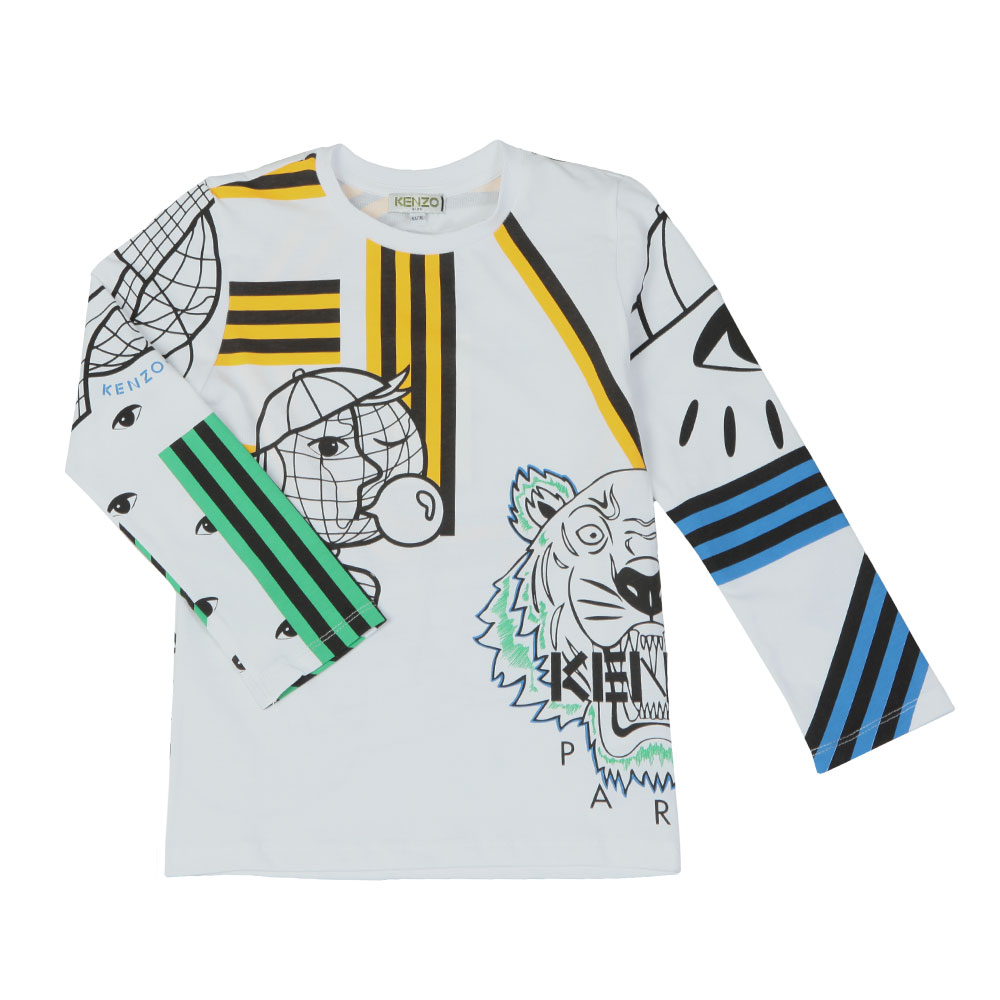 1000x1000 Kenzo Kids Cosmic Kenzo Long Sleeve T Shirt Oxygen Clothing