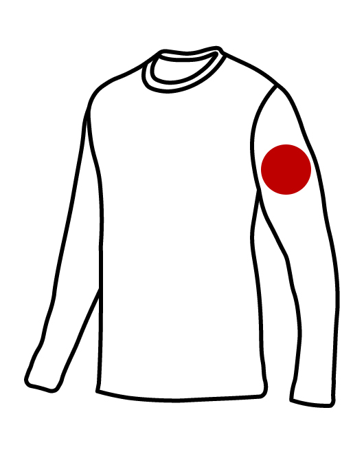 530x660 long sleeve t shirt embroidered left sleeve