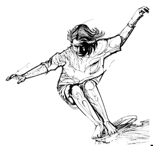 600x573 longboard skateboard art fine art america