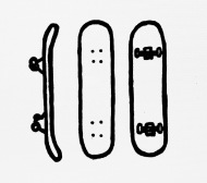 190x168 skateboard skating skatergirl skaterboy longboard mouse pad