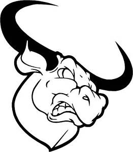 262x300 Texas Longhorn Bull Head Vinyl Car Van Sticker, Decal