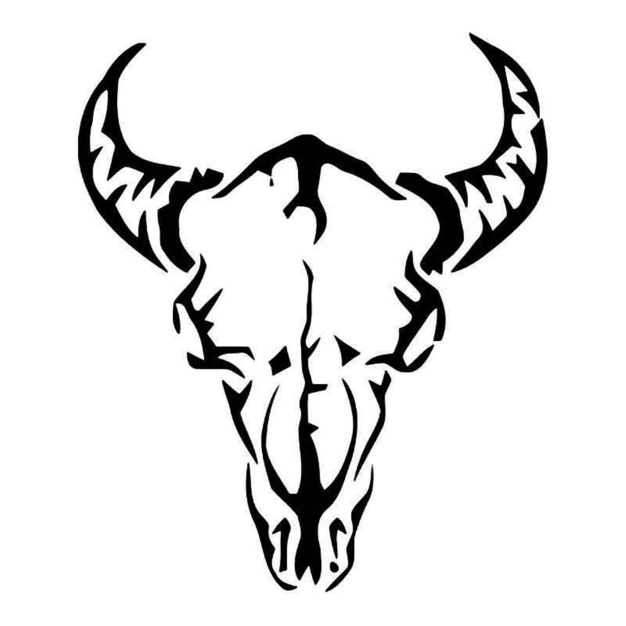 1280x1280 tribal longhorn cow skull vinyl decal sticker vinyl ideas cow