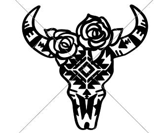 340x270 Huge Collection Of 'longhorn Skull Silhouette' Download More Than