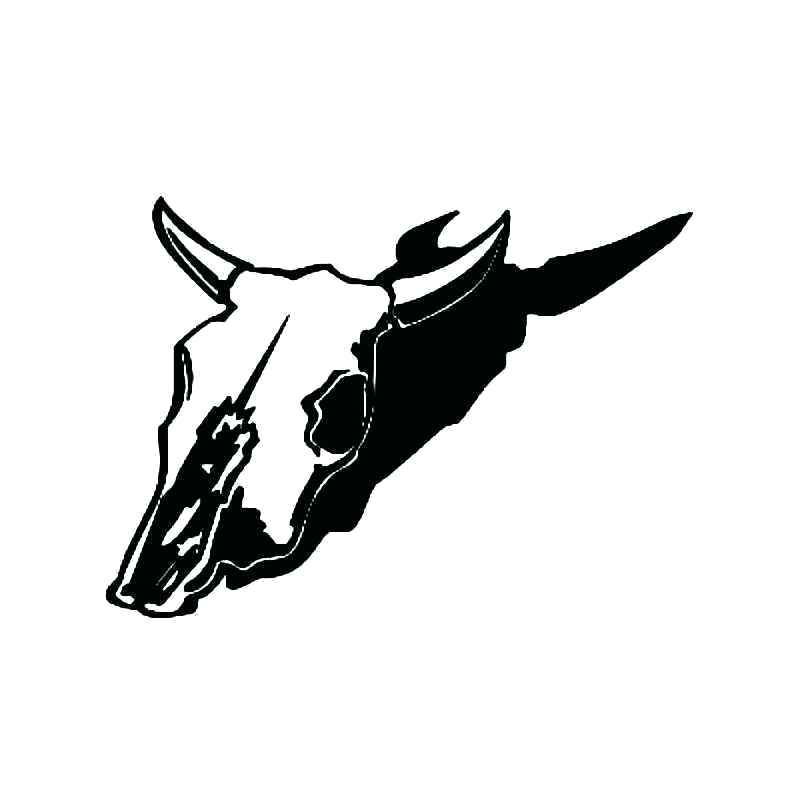 800x800 Small Longhorn Cow Skull Decor In Metallic Gold Texas Painting