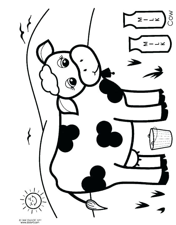 562x720 Coloring Pages Of A Cow Longhorn Cow Coloring