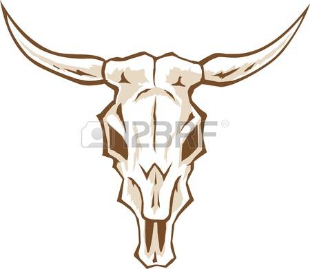 450x391 Bull Skull Clipart