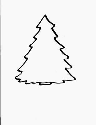 309x400 White Pine Tree Coloring