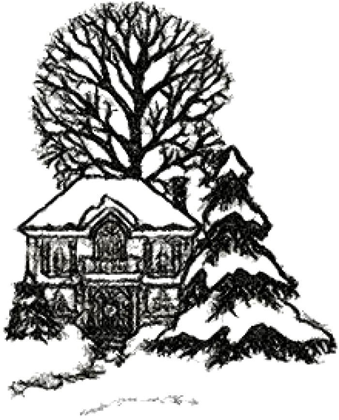 700x865 Keyhole Drawing Winter For Free Download