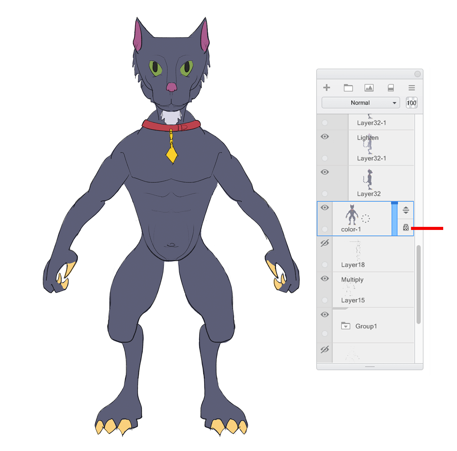 1490x1473 Cat Fu A Character Design Study