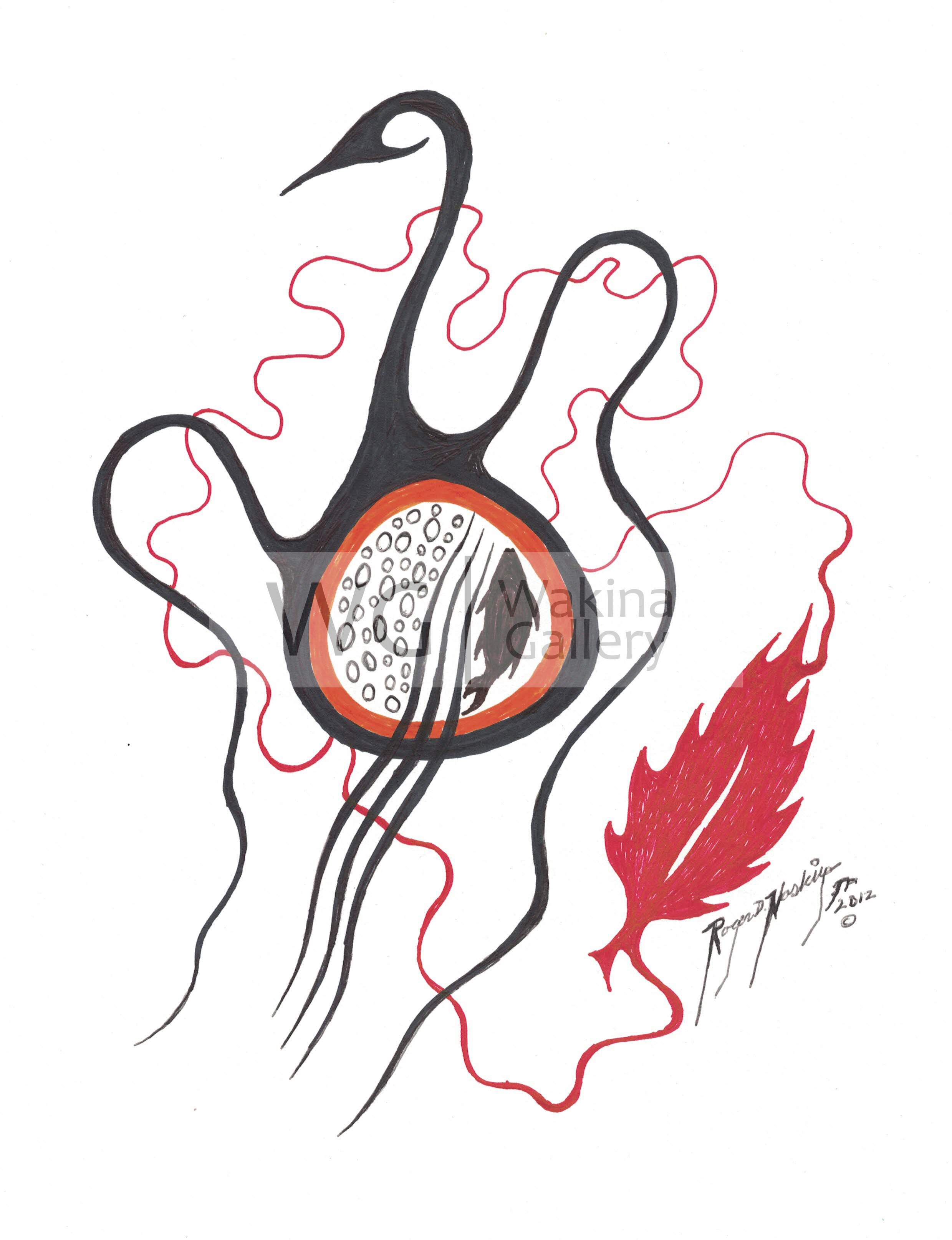 2479x3229 Orange Loon