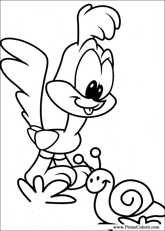 567x794 Drawings To Paint Colour Baby Looney Tunes