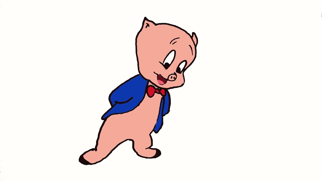 1280x720 How To Draw Porky Pig