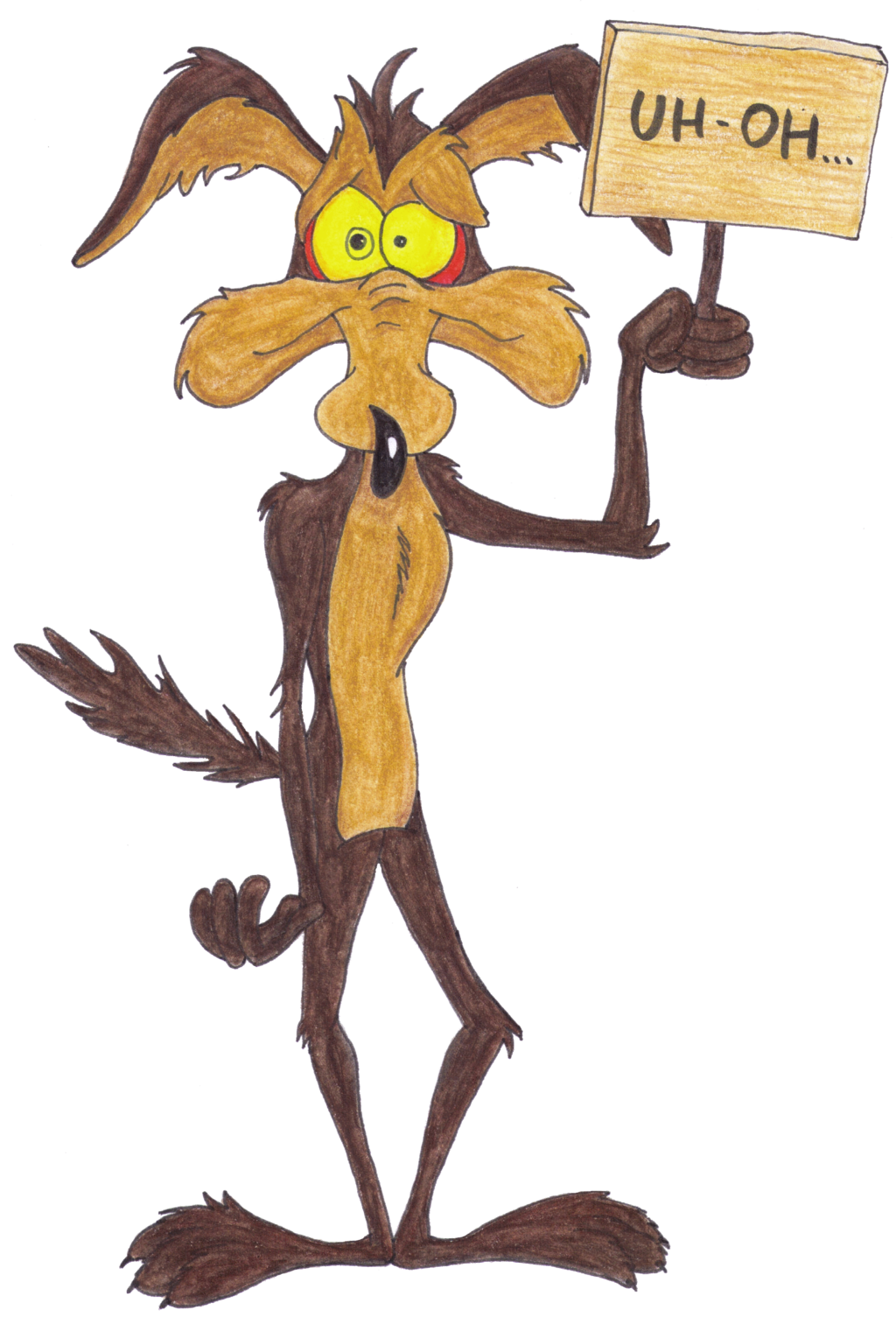 1024x1505 Collection Of Free Coyote Drawing Looney Tunes Download On Ui Ex