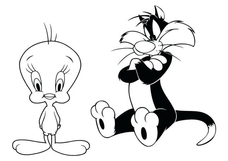 728x515 Tweety Looney Tunes Coloring Pages Tune Baby Daffy Is To Print