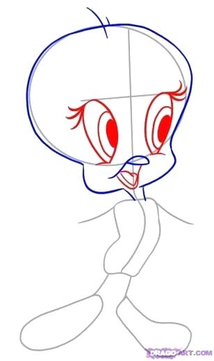 308x520 How To Draw Tweetie Bird