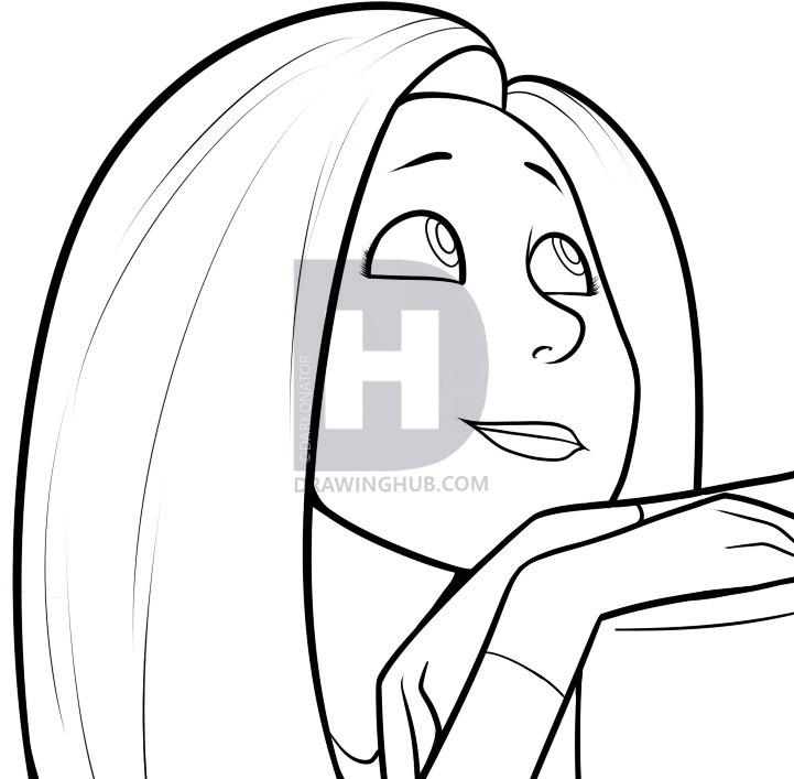 721x707 How To Draw Audrey, Audrey, The Lorax, Step