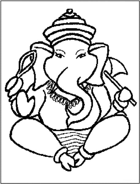 457x600 Lord Ganesha Drawing Images At Getdrawings Com Best Coloring