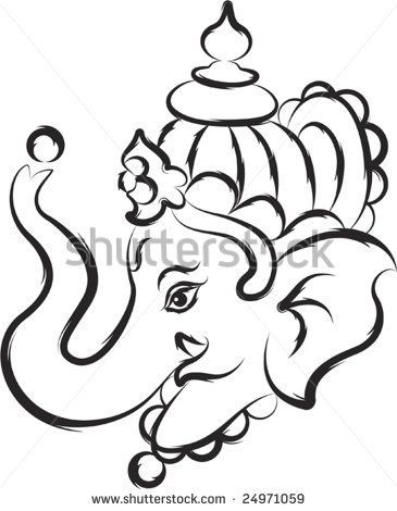 365x470 Simple Pictures Of Ganesha To Draw