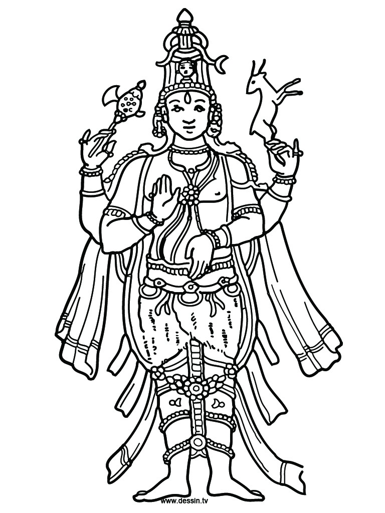 768x1024 Shiva Drawing Free Download