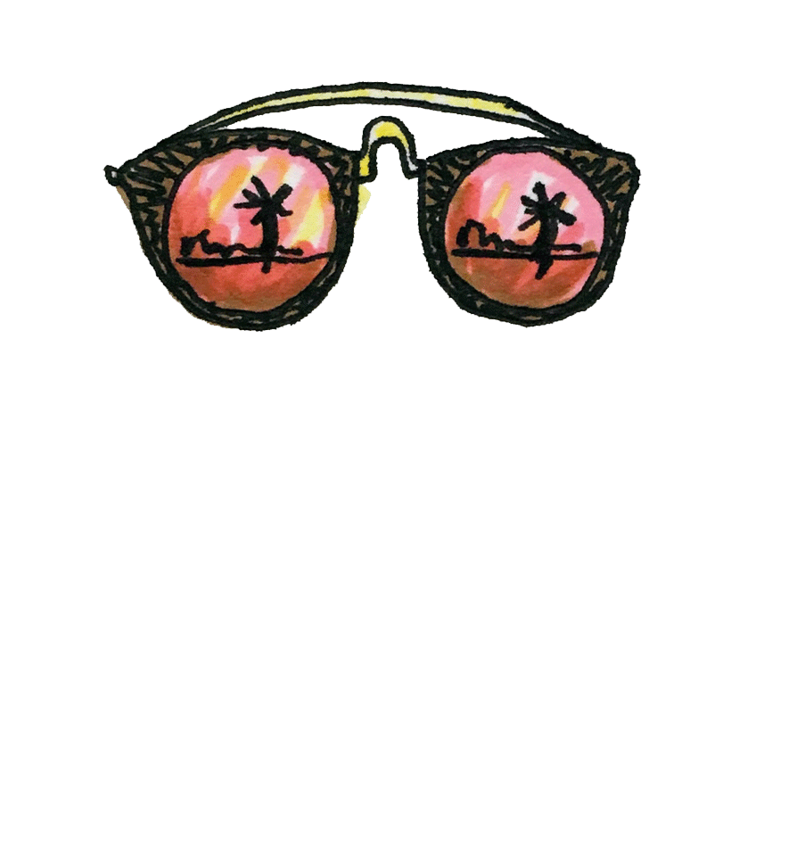 903x972 Los Angeles Drawing Sticker