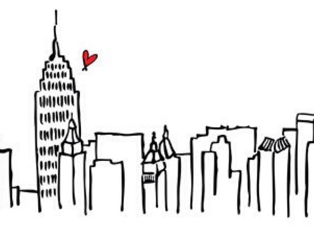 640x480 Free Drawn Skyline, Download Free Clip Art