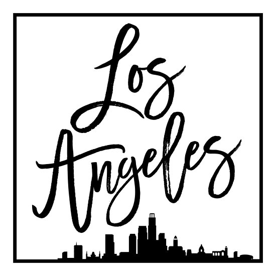 Los Angeles Skyline Drawing | Free download on ClipArtMag