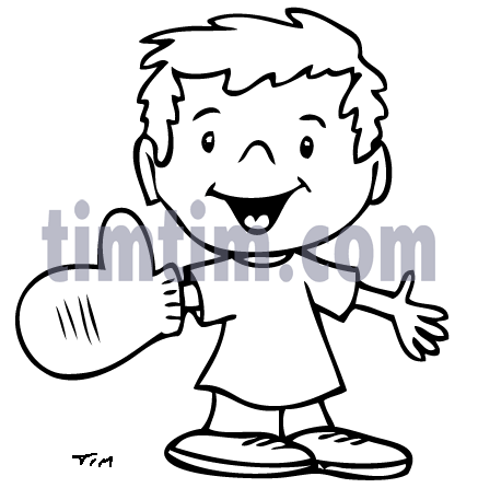 437x446 Free Drawing Of Mitten Boy From The Category Parents Kids