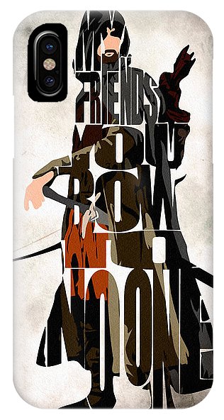 316x592 Aragorn Inspired Minimalist Lotr Poster Iphone X Case For Sale