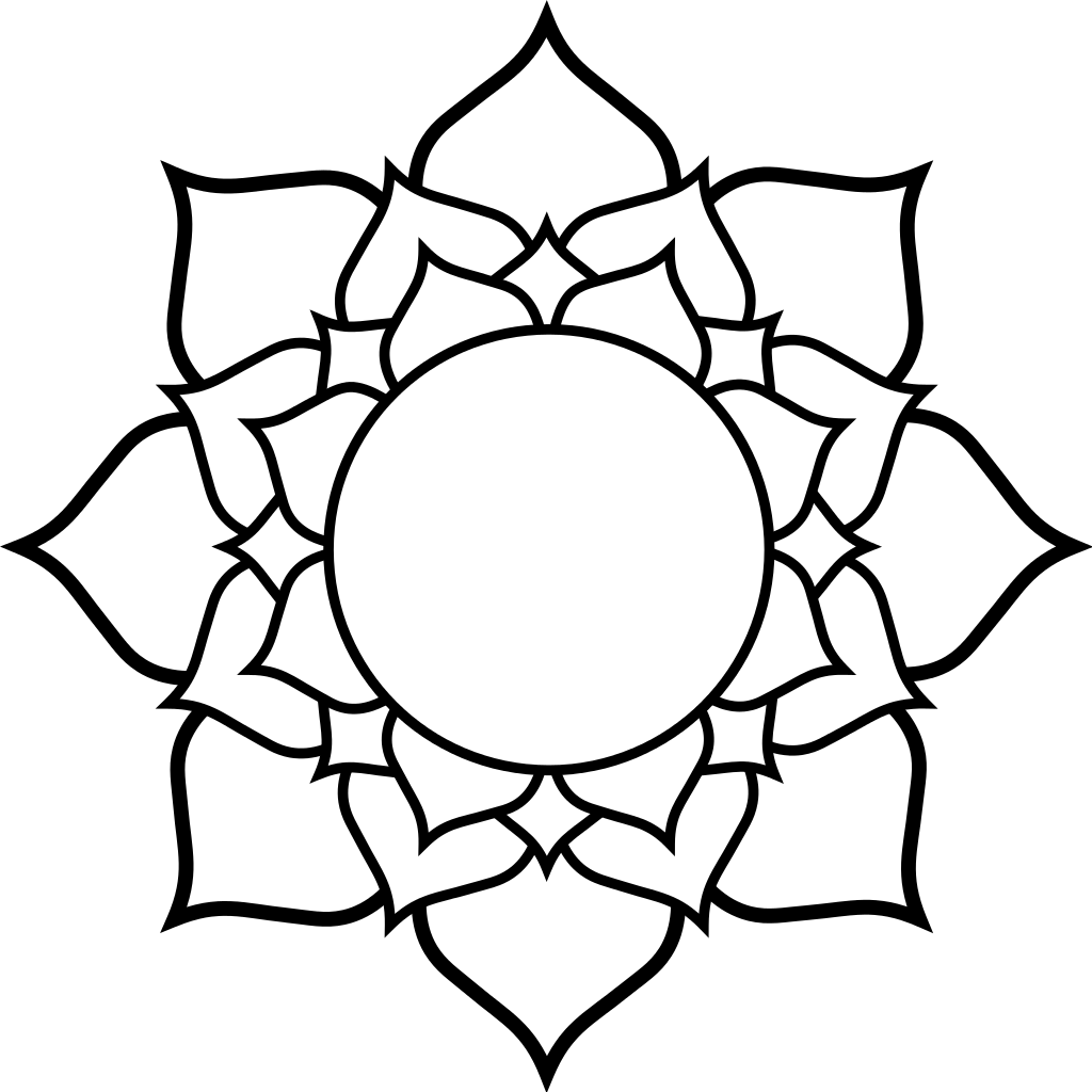1024x1024 Buddhist Drawing Lotus Flower Transparent Png Clipart Free