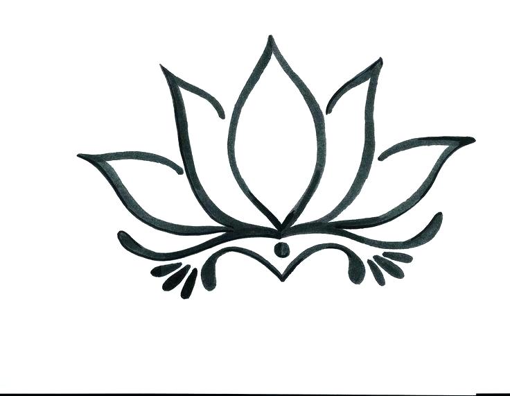 736x571 Draw Lotus Flower Draw A Lotus Flower Coloring Pages Flower