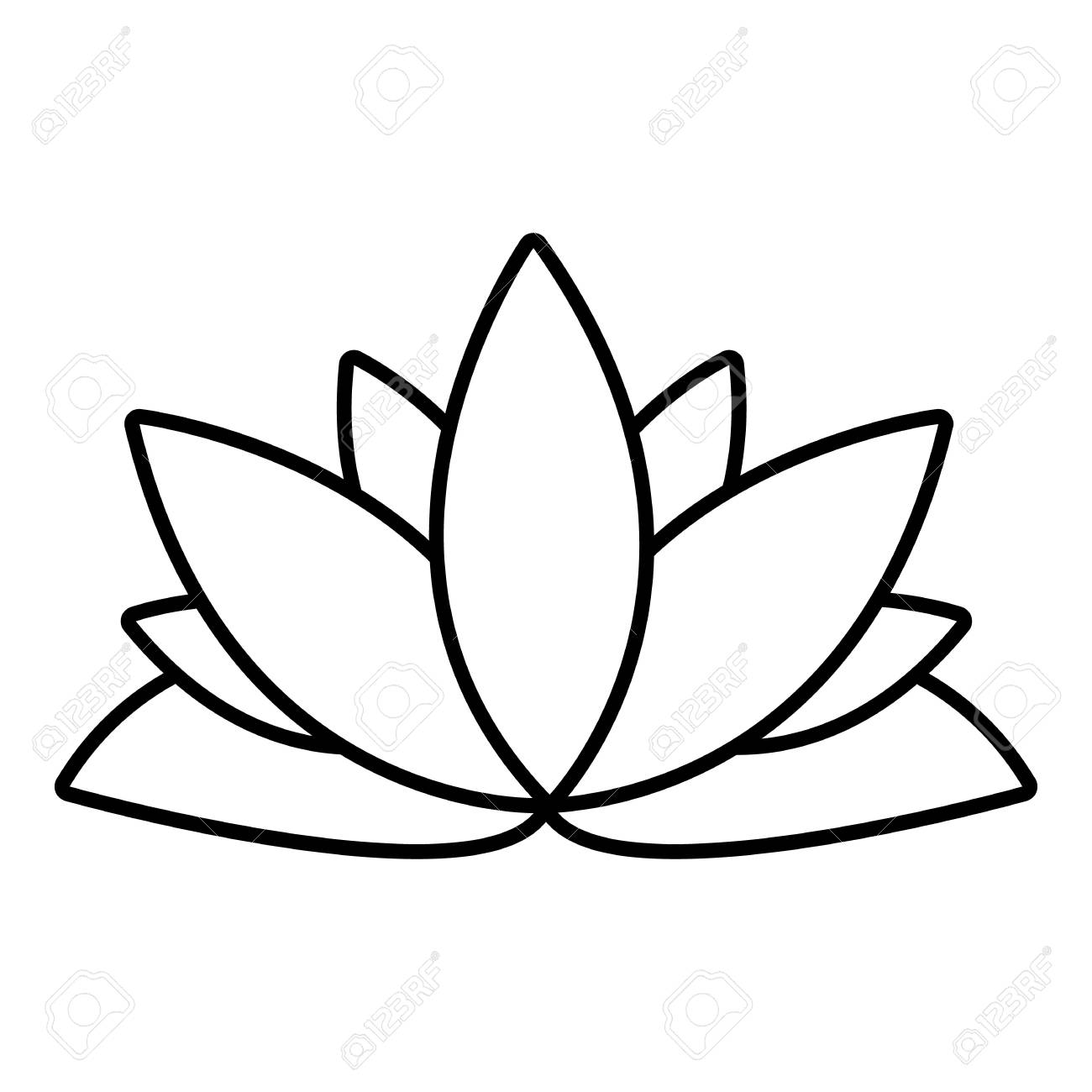 1300x1300 lotus outline lotus flower drawing images lotus flower outline