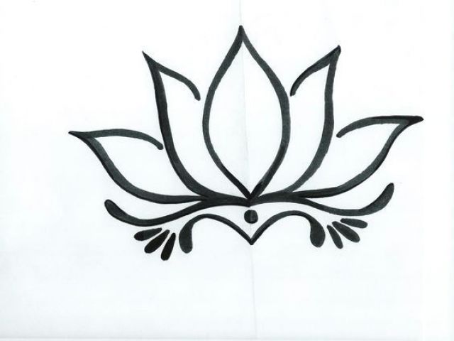 640x480 Simple Drawing Of Lotus Flower Image Result For How To Draw Easy