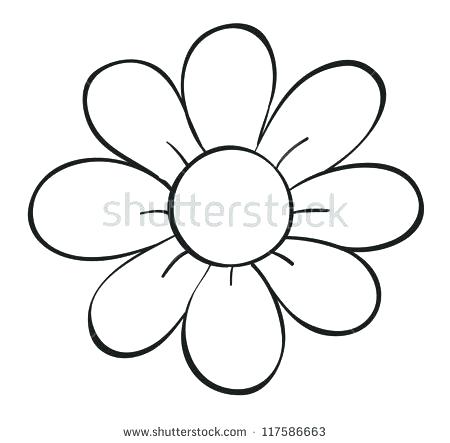 450x443 Simple Lotus Flower Drawing