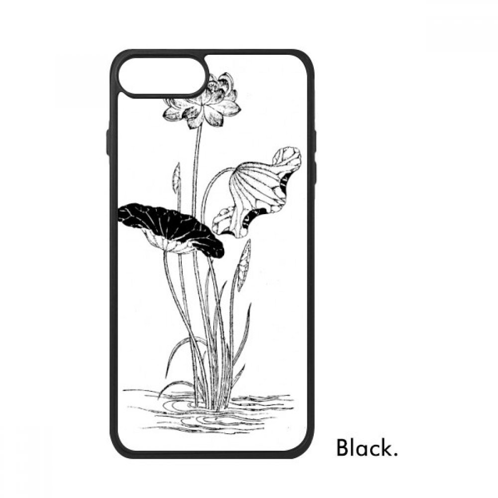 1000x1000 Lotus Flower Water Black White Plant For Iphone