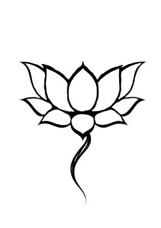 Lotus Flower Outline Drawing | Free download on ClipArtMag