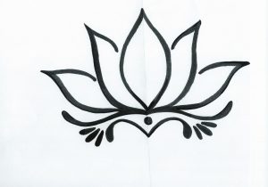 300x210 Drawn Lotus Flower Drawn Lotus Flower